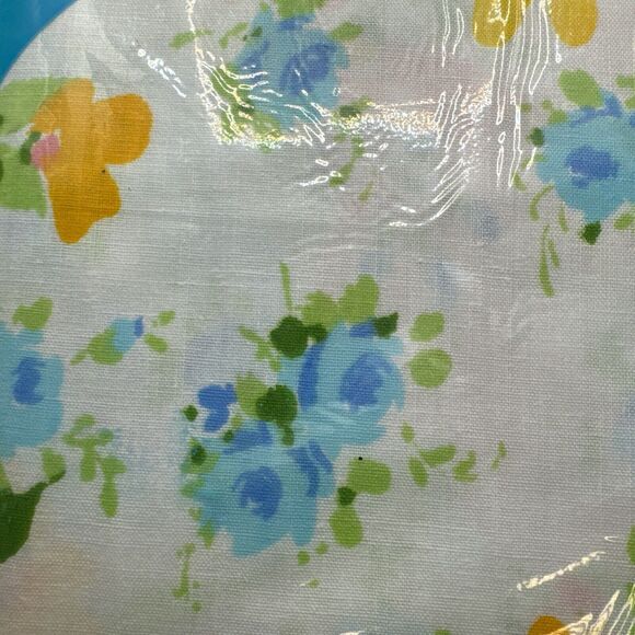 Vintage Montgomery Ward 1970s  Full Fitted Sheet Flowers New Old Stock - Picture 4 of 10